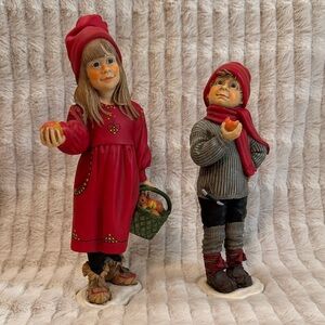 Vintage Candy Design Norway Apple Girl and Boy